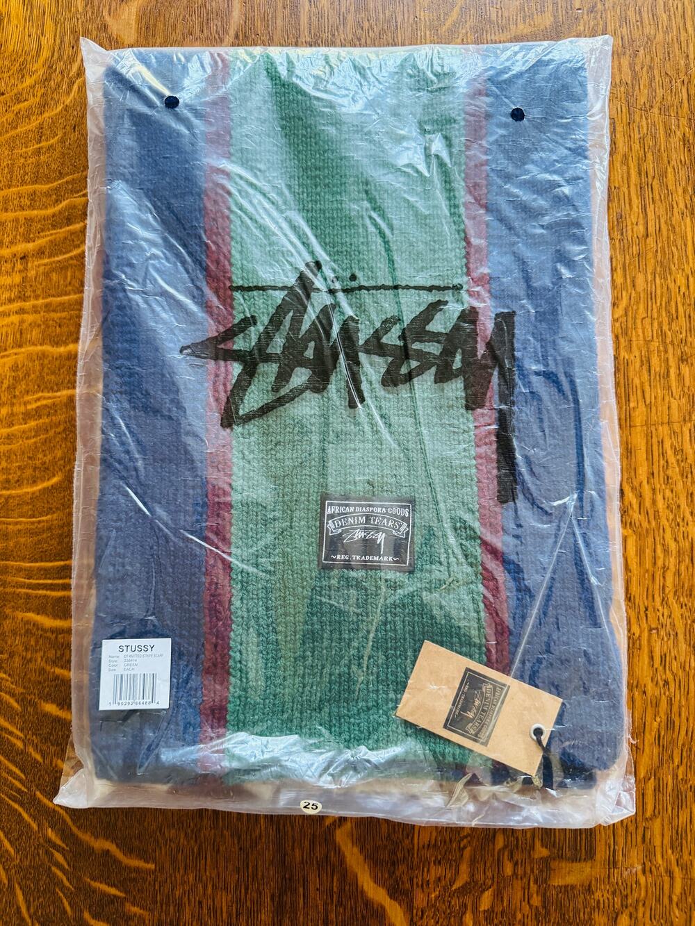 DENIM TEARS x STUSSY Striped Scarf